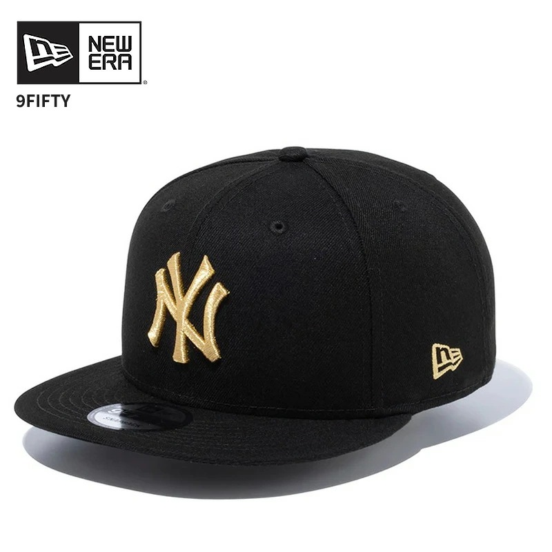 ニューエラ メンズ MLB キャップ レディース 帽子 NEW ERA 9FIFTY ニューヨーク・ヤンキース ブラック × ゴールド 黒 ブラック 帽子 MLB 14524956 5,232円