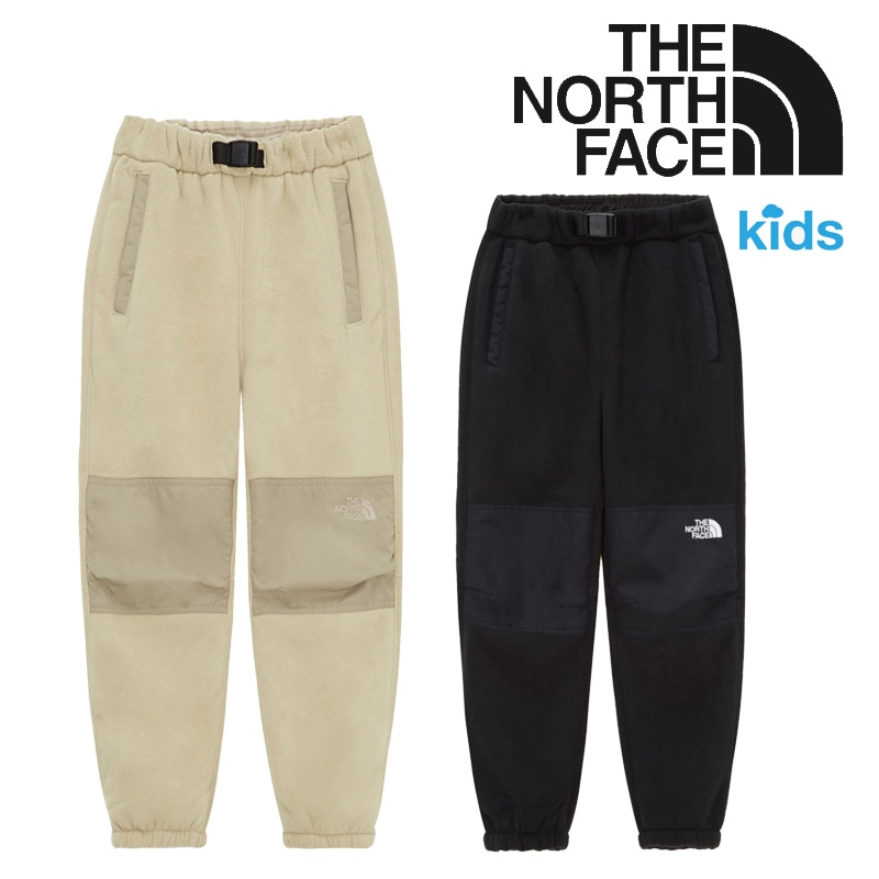 [NP6KQ56] KIDS DENALI FLEECE PANTS 暖かいフリースジョガーパンツ 膝切替デザインで動きやすい 調節ウエストベルト付き 通園通学や秋冬のお出かけに快適