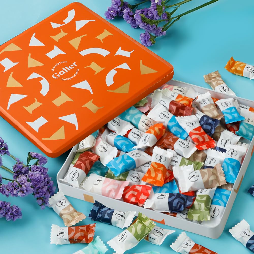 Galler ガレー チョコレート ギフト ナノバー50個入 2025 お年賀 バレンタイン 人気 限定 個包装 お菓子 スイーツ ベルギー チョコ 王室御用達