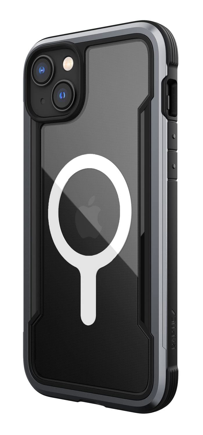 【RAPTIC】 iPhone14Plus 対応 ケース クリア カバー MagSafe対応 マグネット リング 内蔵 スマホケース 米軍 MIL 規格 耐衝撃 クリアケース 対衝撃 透明ケース 衝撃