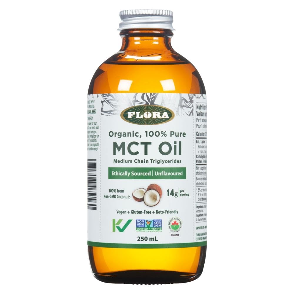 オーガニックMCTオイル / [ 有機JAS認証取得 ] サルの手を使わずに収穫の 有機栽培のココナッツ 100%使用 溶剤を一切使わず 遠心分離で精製