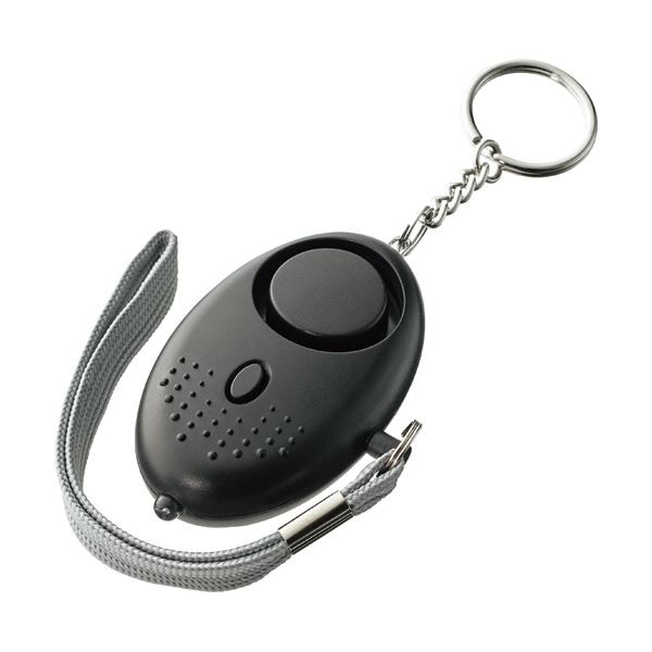 （まとめ） 明晃化成工業大きな音の防犯ブザー（LEDライト付） ブラック KBB96-BK 1個 [x5セット]