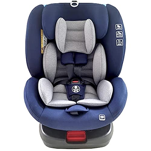 アイリスプラザ ISOFIX チャイルドシート 回転式 新生児から ジュニアシート ベビーシート 乗り降りらくらく ECE R44合格 ネイビー 010歳