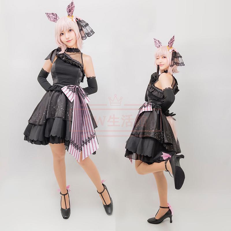 ウマ娘プリティーダービー 朔月のマ・シェリ カレンチャン 新衣装 コスプレ衣装 ウィッグ 靴 演出服 cosplay 変装 仮装 撮影 祭り