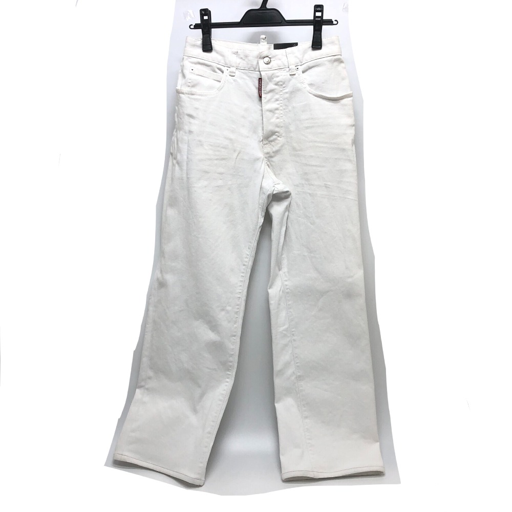 DSQUARED2 ディースクエアード デニムパンツ S72LB0641 2023年モデル アパレル ホワイトブル デニム