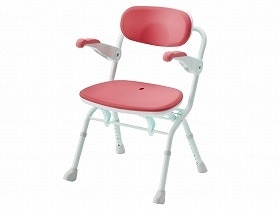 アロン化成 楽らく開閉シャワーベンチ S レッド 536080