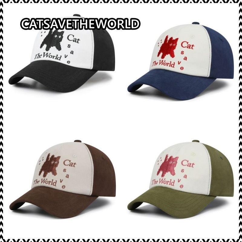 CATSAVETHEWORLD PIXEL ART BALL CAP