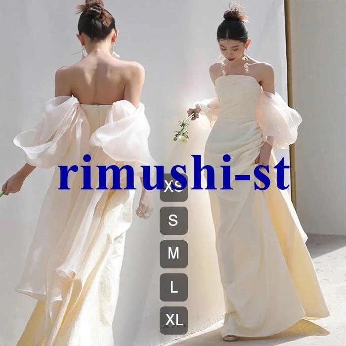 【短納期】ウェディングドレス パーティードレス レディース 演奏会 結婚式 発表会 二次会 ウェディング 花嫁 前撮り 後撮り 披露宴 結 6,078円