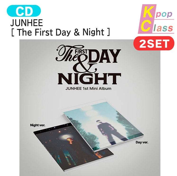 国内発送 JUNHEE [ The First Day & Night ] 2種セット 1st Mini Album / 1次予約