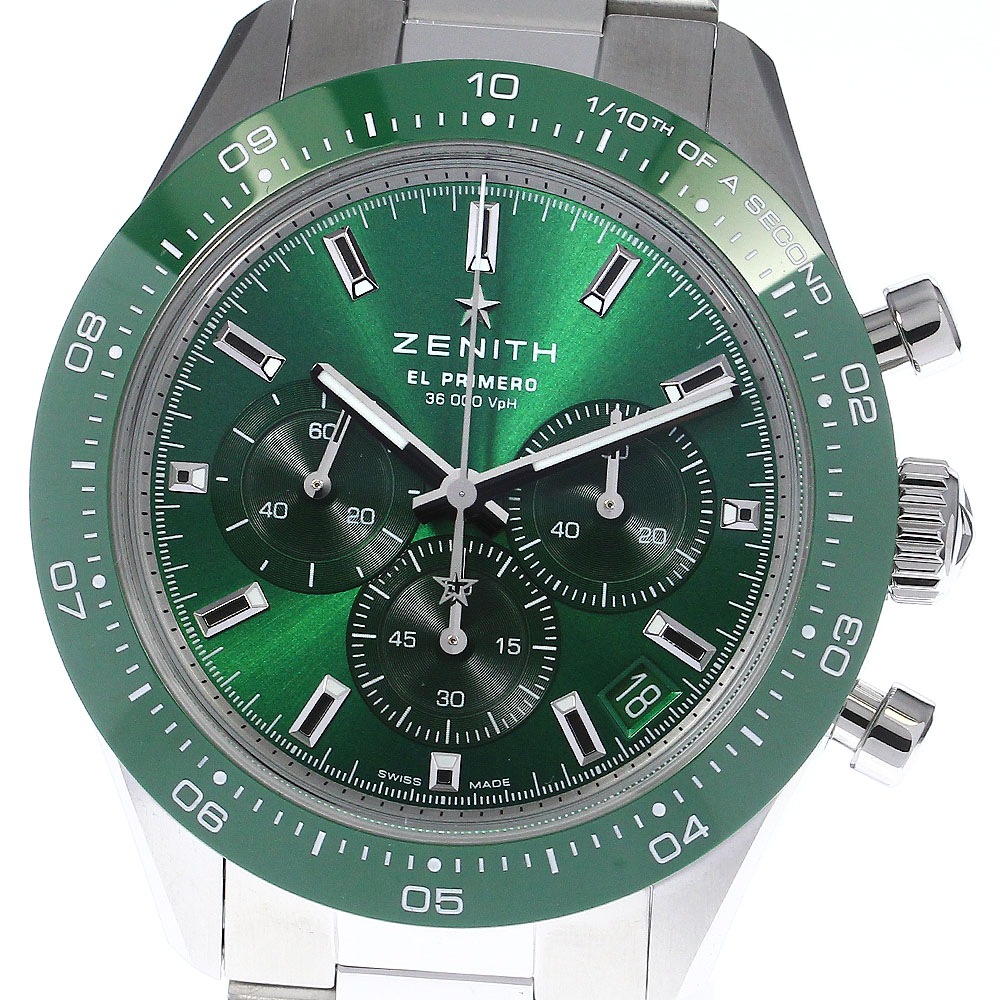 ゼニス ZENITH 03.3107.3600/56.M3100 クロノマスター YOSHIDA SPECIAL EDITION 自動巻き メンズ 美品 箱・保証書付き_801270【中古】 516,640円