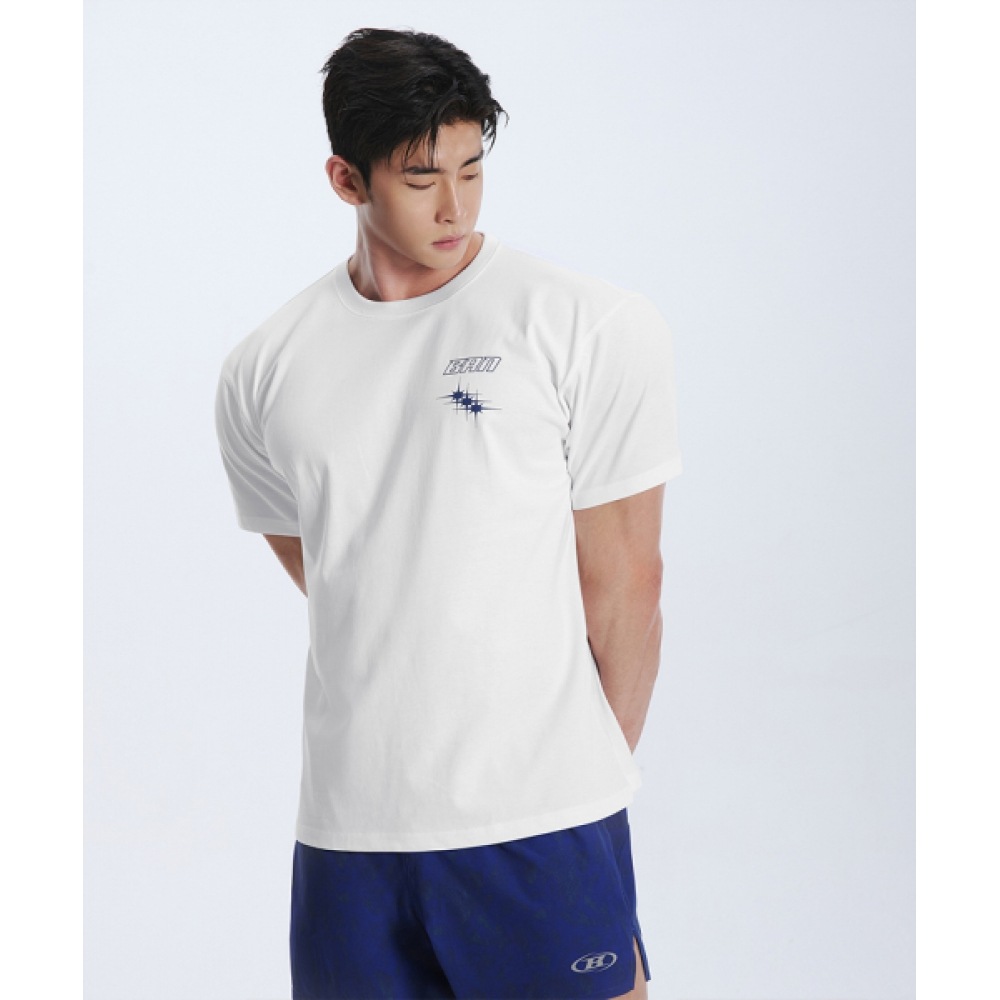 ボーン・トゥ・ウィン BRN ランナーズクラブ Tシャツ [ホワイト]