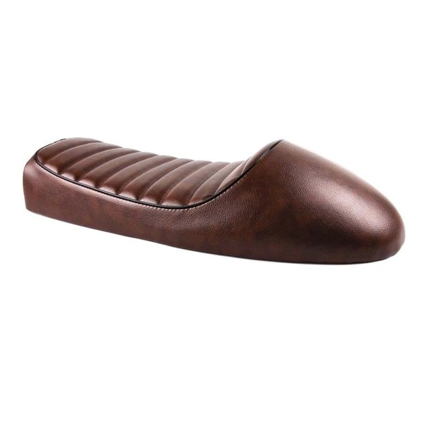 ブラウンヴィンテージハンプシートカフェレーサーハメGN CB200 CB350 CB500 CB400SS SR400 SR XJ XS KZオートバイレトロシート