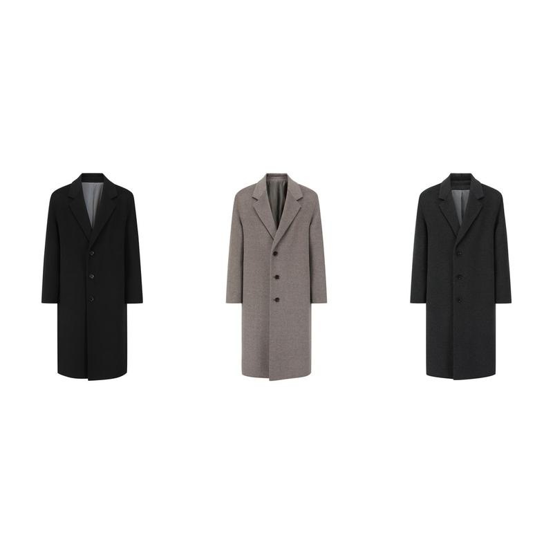 カシミア混紡セミオーバーフィットシングルコート3種1択 BHF4CG1201