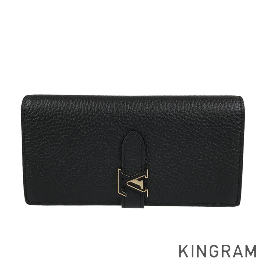 トリヨン レザー LV ヴェルティカル ウォレット M81330 長財布 二つ折り 【中古】