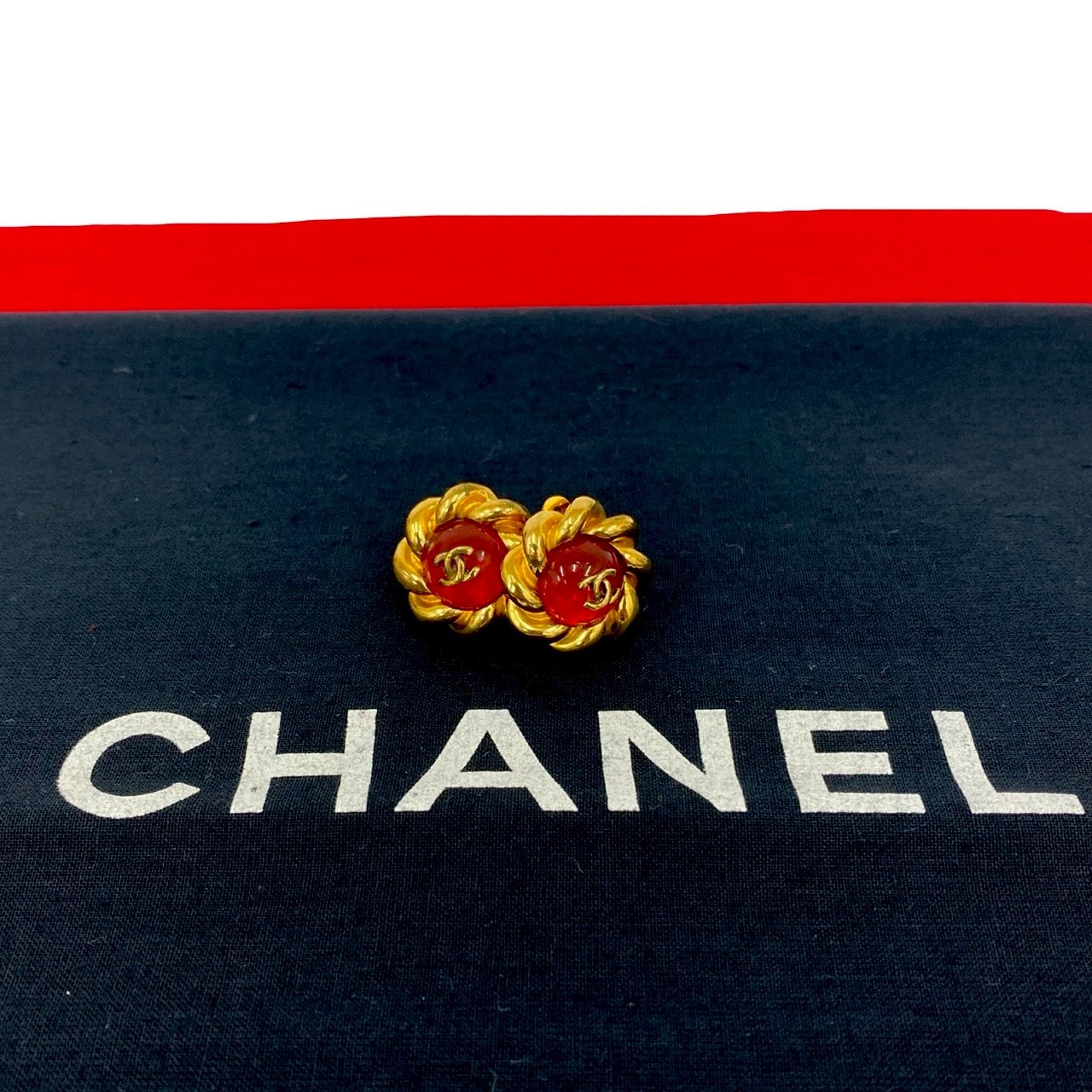 ヴィンテージ グリポア ココマークイヤリング GP ゴールド 94279