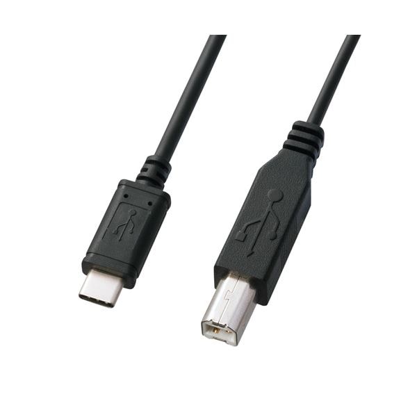 （まとめ） サンワサプライ USB2.0TypeC-Bケーブル KU-CB20 (×3セット)