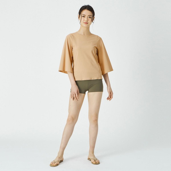 Speedo スピード リファインドフレアスリープトップ レディース Tシャツ UVカット SFW72283-BE