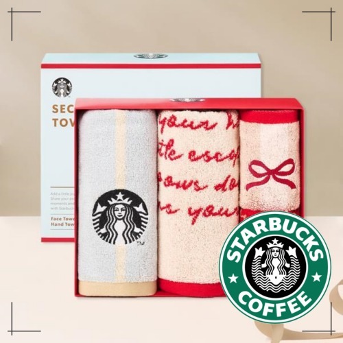 STARBUCKS公式 タオルセット Secret Delight Towel Set(4P)