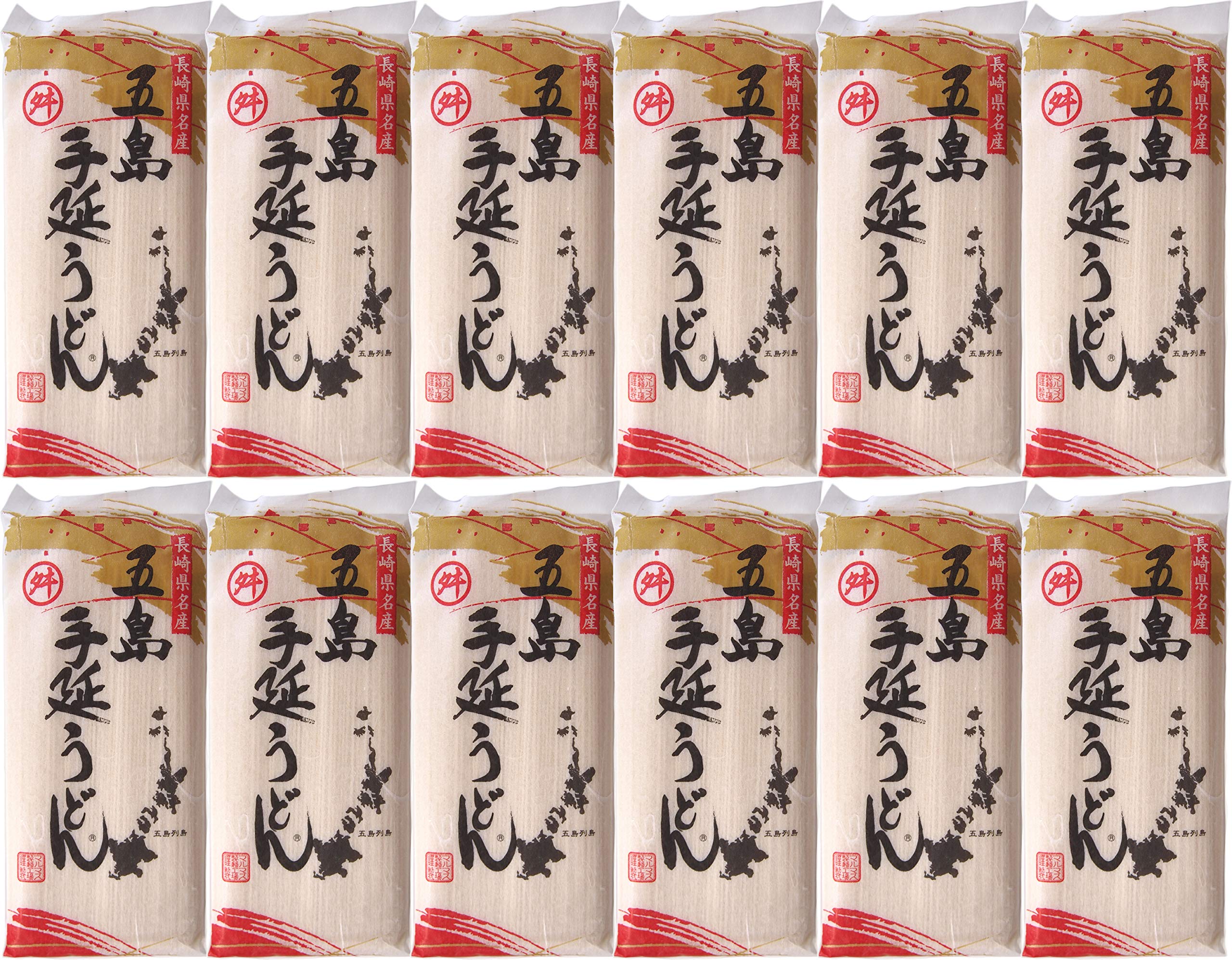 九州からの贈り物 長崎五島うどん [お徳用] 椿油使用 五島手延うどん 240グラムx12袋（1袋2～3人前）