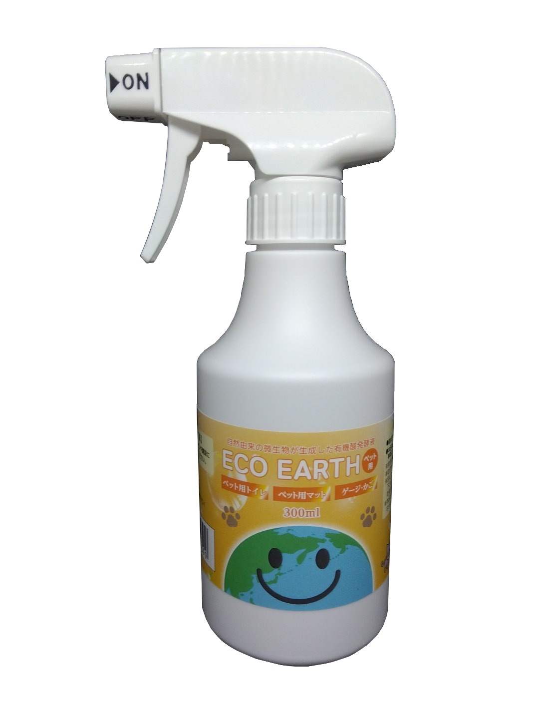 自然由来の有機酸発酵液で出来た消臭剤【ECO EARTH　ペット用】　スプレー300ｍｌ　１２本セット