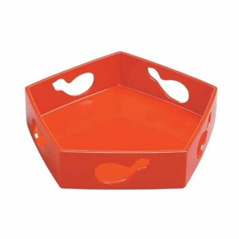 福井クラフト 木製8寸五角胴張流ひさご透朱漆塗 55009100