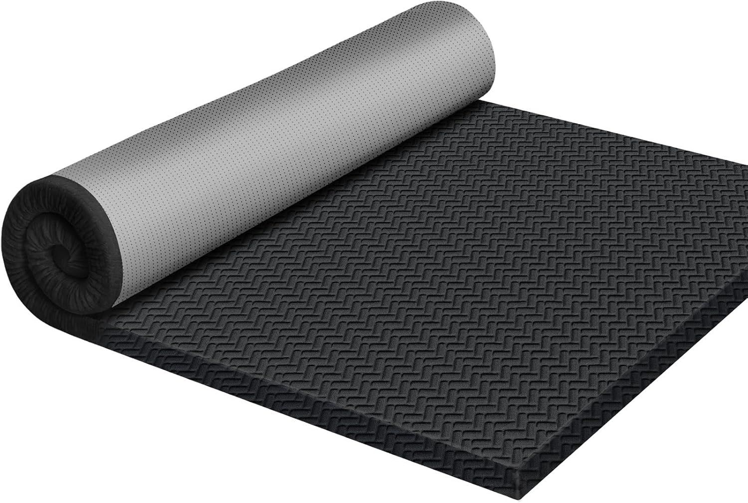 マットレス ダブル 高反発 敷布団 ブラック 厚さ5cm 硬さ180N 高密度 ベッドマットレス 洗えるカバー付き 腰サポート 抗菌防臭 圧縮梱包 寝返りしやすい 140x195x5cm