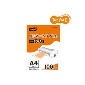（まとめ）TANOSEE ラミネートフィルムグロスタイプ 100μ A4 216303mm 100枚入5パック