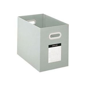 （まとめ）サンプルボックス A4 板紙 グレー 10冊入