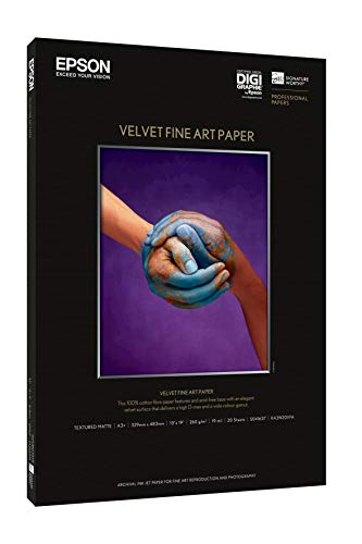 セイコーエプソン Velvet Fine Art Paper (A3ノビ/20枚) KA3N20VF