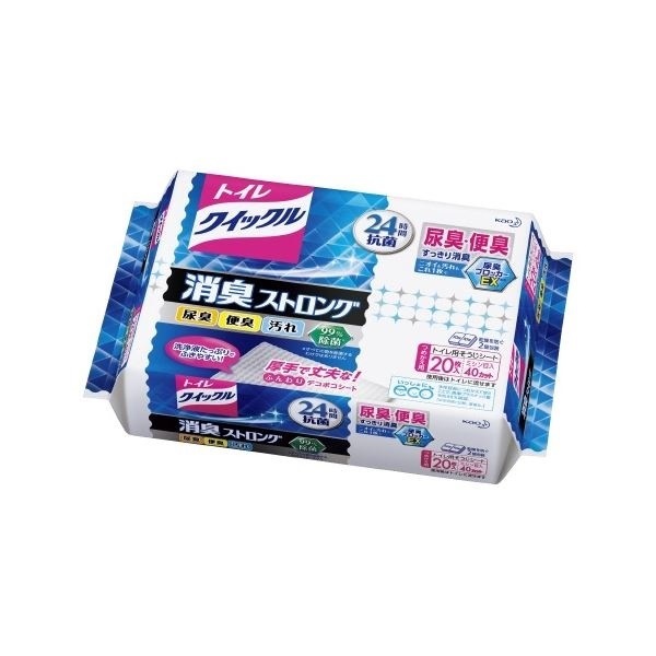 （まとめ）トイレクイックル消臭ストロング詰替20枚入[x10セット]