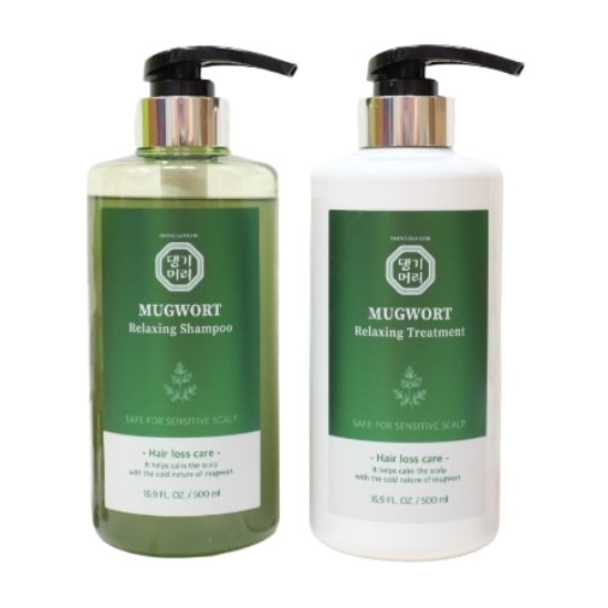 [1+1]ヨモギ抜け毛ケアシャンプー 500mL / トリートメント500ml敏感頭皮