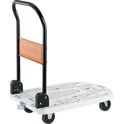 TRUSCO(トラスコ) カルティオ 折畳 780×490 アーセナルグレー MPK-720-DG 台車 折りたたみ 軽量 静か 静音 特大 トラスコ TRUSCO 樹脂台車 カルティオ(新型) 780X490 折畳 ブルー 樹脂