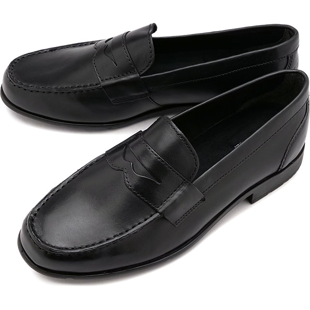 レザーシューズ クラシックローファー ライト ペニー [M76443W] Classic Loafer Lite Penny メンズ 革靴 ワイドワイズ ビジネス Black 黒 ブラック系
