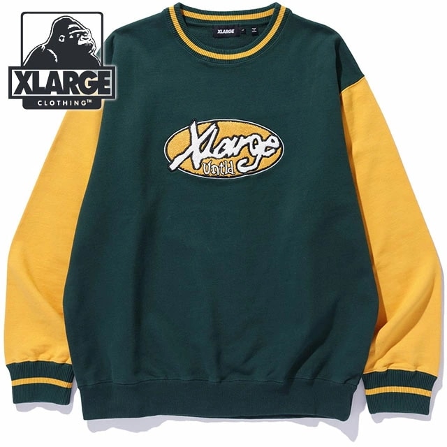 レトロ クルーネック スウェットシャツ [101244012026] RETRO CREWNECK SWEATSHIRT メンズ トップス トレーナー GREEN