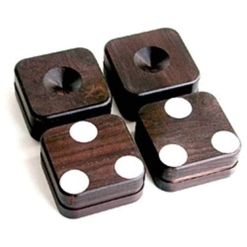 山本音響工芸　アフリカ黒檀製スパイク受けベース （4個1組）　PB-18　PB18