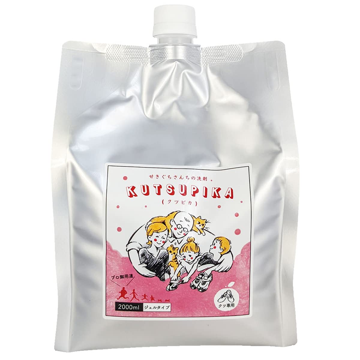株式会社関口商会 大容量 クツピカ 上履き洗剤 ジェルタイプ 上靴 スニーカー 詰め替え 2000ml 6,754円