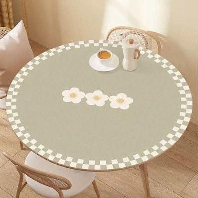 Qoo10] テーブルクロス 円形 丸形 撥水 テーブ