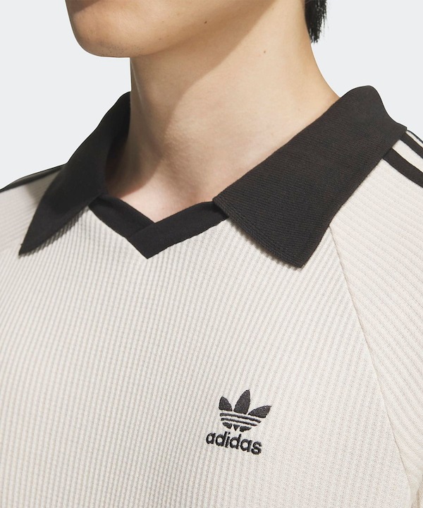 Qoo10 adidas アディダス ワッフル ポロシャツ 無地