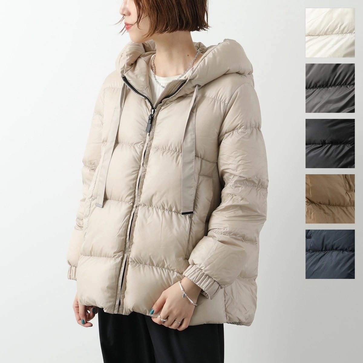 Max Mara The Cube マックスマーラ ザ・キューブ ダウンジャケット SEIA セイA レディース フード付き 撥水 カラー6色