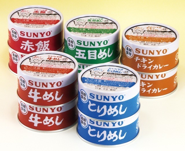 サンヨー ごはん缶詰 5種セット 各185g(五目めしとりめし赤飯牛めしチキンドライカレー)各2缶 防災関連グッズ 非常食 ご飯 民泊