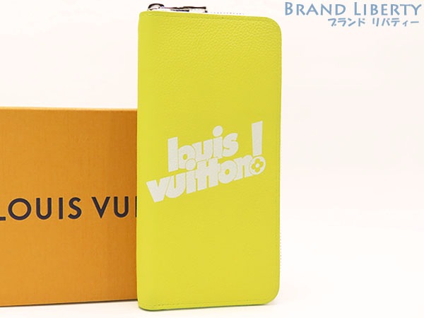 超美品ルイヴィトンエブリデイLVジッピーウォレットヴェルティカルラウンドファスナー長財布イエロートリヨンレザーM80852