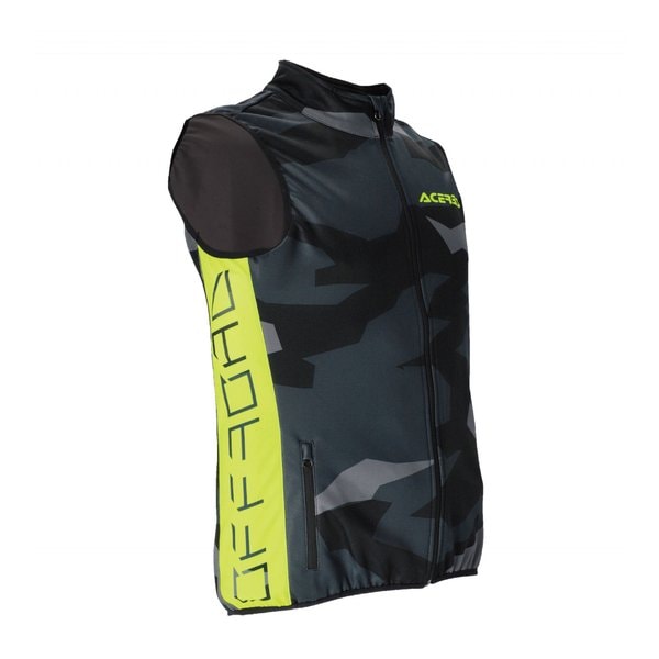 SOFTSHELL X-WINDベスト BK/YL-XL AC-23441BK/YL4