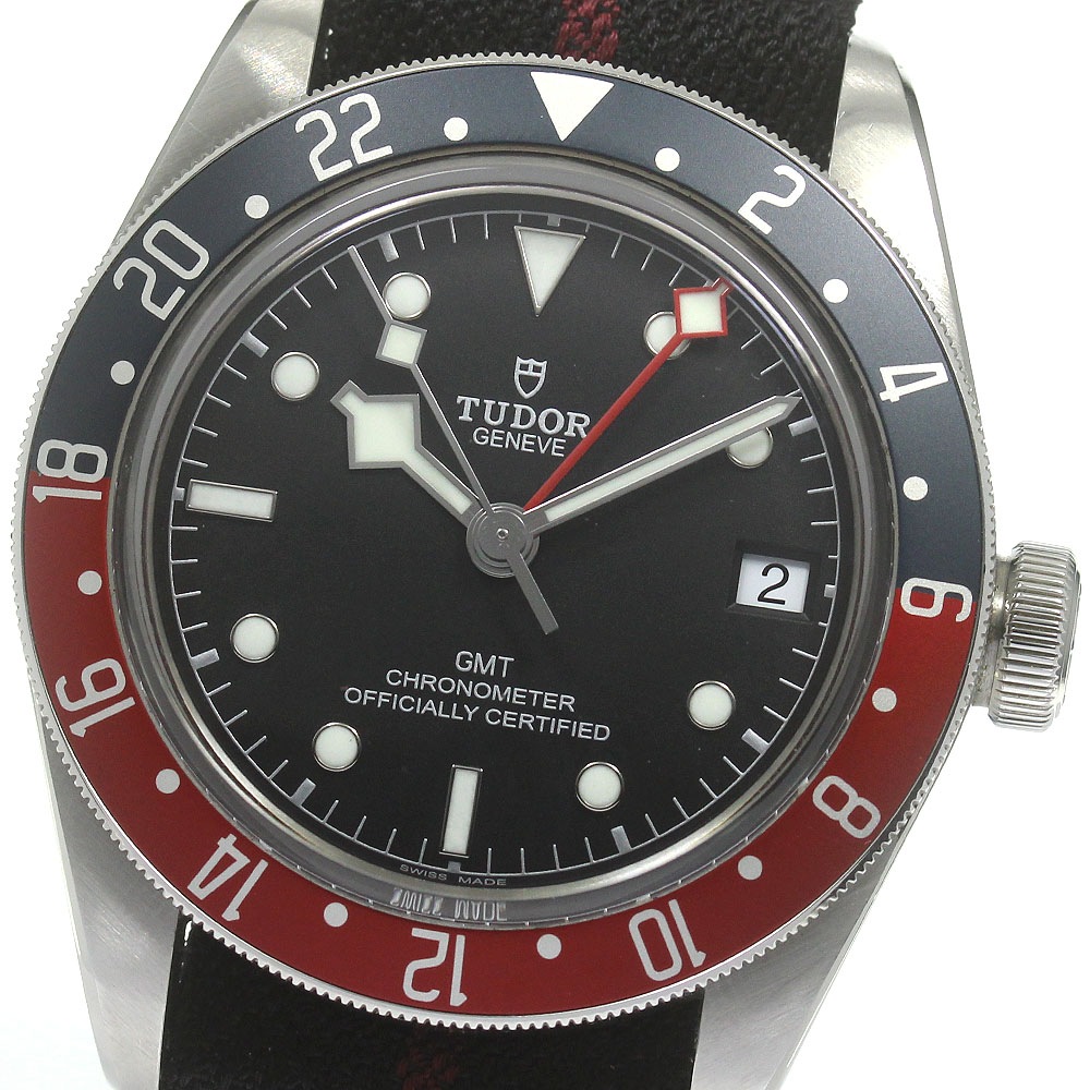 チュードル TUDOR 79830RB ヘリテージ ブラックベイ GMT 自動巻き メンズ 箱・保証書付き_835947【中古】