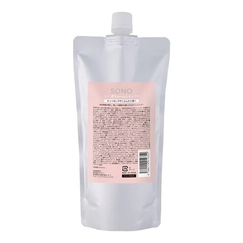 [国内正規品] セフティ SONO ボリュームシャンプー 500ml（リフィル) Safety オトナ 髪 悩み 必要 まとまり ツヤ髪 芯 ハリコシ 補修 水分 油分 バランス なめらか 触り心地