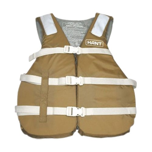 アウトドア ライフベスト 男女兼用 胸囲102-152cm対応 キャメル(SUPER LARGE)