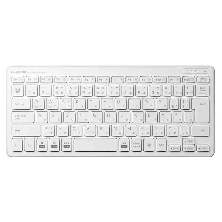 ワイヤレスキーボード 無線 パンタグラフ 薄型 小型 PS5 ホワイト