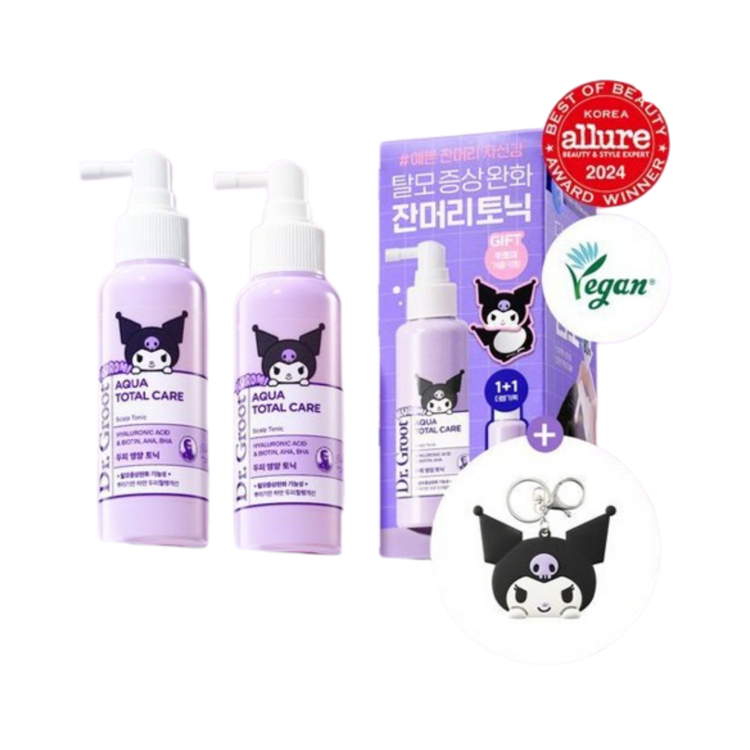 [25SS/New]アクア頭皮栄養トニック100ml+100ml(+クロミ鏡キーリング贈呈)