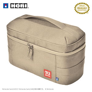 【任天堂ライセンス商品】まるごと収納バッグ for Nintendo Switch 2 アイボリー【Switch2・旧Switch両対応】