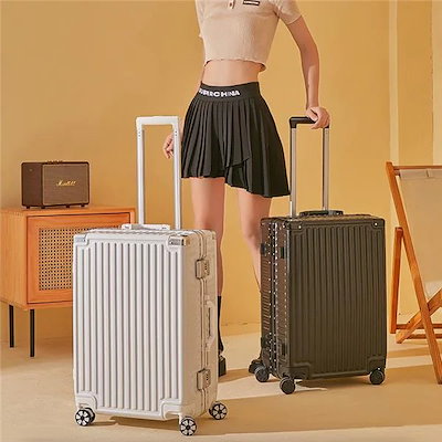 Qoo10] スーツケース機内持ち込み軽量アルミフレー : バッグ・雑貨