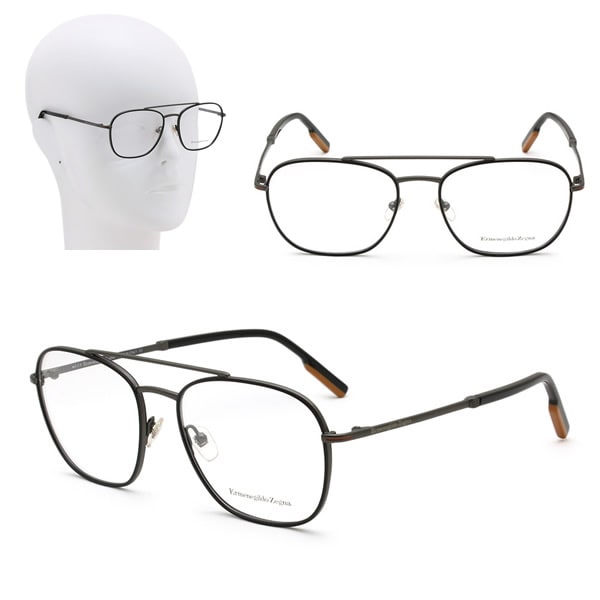 フレームのみ EZ5183/V 009 56 ブラック Ermenegildo Zegna メガネ 眼鏡 アジアンフィット